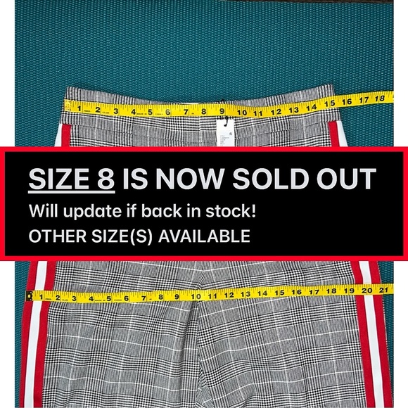 Alice + Olivia Maricruz Plaid Wide Leg Side Snap Pants - Picture 10 of 15